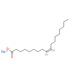 Sodium oleate chemical structure (CAS 143-19-1)