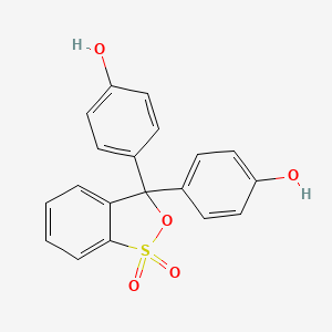 3,3-Bis(4-hydroxyphenyl)-3H-benzo[c][1,2]oxathiole 1,1-dioxide chemical structure (CAS 143-74-8)