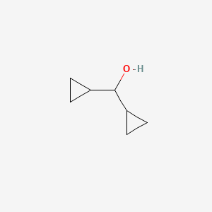 Dicyclopropylmethanol chemical structure (CAS 14300-33-5)