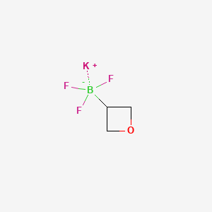 Potassium trifluoro(oxetan-3-yl)borate chemical structure (CAS 1430219-76-3)