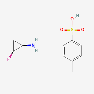 (1R,2S)-2-Fluorocyclopropanamine 4-methylbenzenesulfonate chemical structure (CAS 143062-84-4)