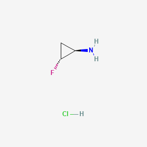 (1R,2R)-2-Fluorocyclopropanamine hydrochloride chemical structure (CAS 143062-85-5)
