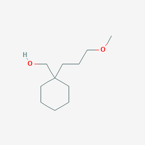 (1-(3-Methoxypropyl)cyclohexyl)methanol chemical structure (CAS 1430752-32-1)