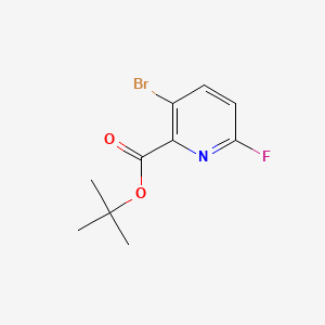 tert-Butyl 3-bromo-6-fluoropicolinate chemical structure (CAS 1430753-76-6)