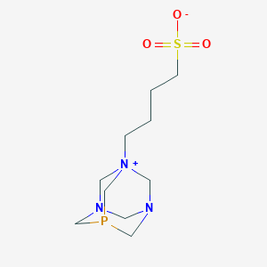 4-(1,3,5-Triaza-7-phosphaadamantan-1-ium-1-yl)butane-1-sulfonate chemical structure (CAS 1430837-91-4)