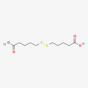5,5'-Disulfanediyldipentanoic acid chemical structure (CAS 14310-39-5)