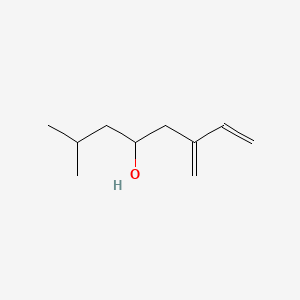 2-Methyl-6-methyleneoct-7-en-4-ol chemical structure (CAS 14314-21-7)