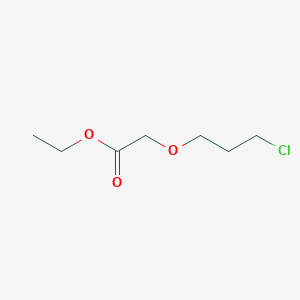 Ethyl 2-(3-chloropropoxy)acetate chemical structure (CAS 143165-48-4)