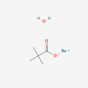 Sodium Trimethylacetate xHydrate chemical structure (CAS 143174-36-1)