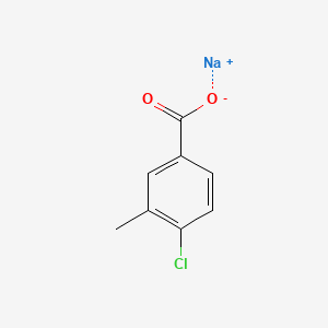 Sodium 4-chloro-3-methylbenzoate chemical structure (CAS 1431868-21-1)