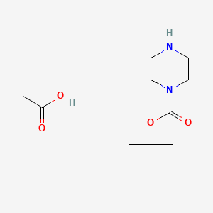 1-Boc-piperazine acetate chemical structure (CAS 143238-38-4)