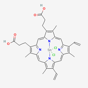 TIn protoporphyrin ix dichloride chemical structure (CAS 14325-05-4)