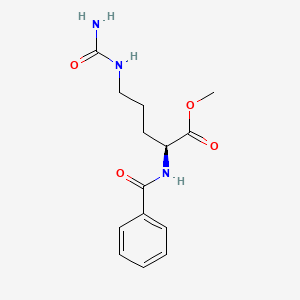 (S)-Methyl 2-benzamido-5-ureidopentanoate chemical structure (CAS 14325-36-1)
