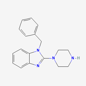 1-Benzyl-2-(piperazin-1-yl)-1H-benzo[d]imidazole chemical structure (CAS 143257-98-1)