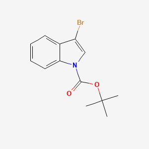 tert-Butyl 3-bromo-1H-indole-1-carboxylate chemical structure (CAS 143259-56-7)