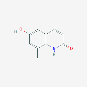 6-Hydroxy-8-methylquinolin-2(1H)-one chemical structure (CAS 143268-86-4)