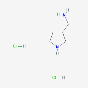 3-(Aminomethyl)pyrrolidine dihydrochloride chemical structure (CAS 1432795-18-0)