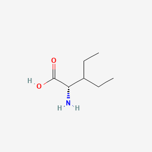 (S)-2-Amino-3-ethylpentanoic acid chemical structure (CAS 14328-49-5)