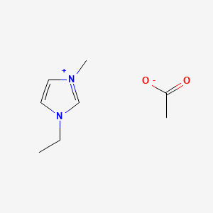 1-Ethyl-3-methylimidazolium Acetate chemical structure (CAS 143314-17-4)