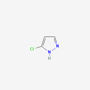 3-Chloro-1H-pyrazole chemical structure (CAS 14339-33-4)