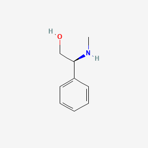 (S)-2-(Methylamino)-2-phenylethanol chemical structure (CAS 143394-39-2)