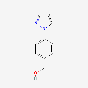 (4-Pyrazol-1-yl-phenyl)methanol chemical structure (CAS 143426-49-7)