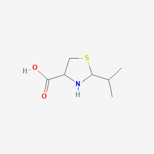 2-Isopropylthiazolidine-4-carboxylic acid chemical structure (CAS 14347-75-2)