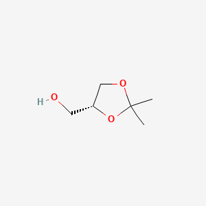 (R)-(2,2-Dimethyl-1,3-dioxolan-4-yl)methanol chemical structure (CAS 14347-78-5)