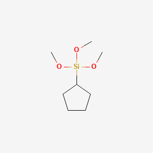 Cyclopentyltrimethoxysilane chemical structure (CAS 143487-47-2)