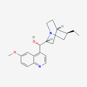 (S)-((1S,2R,4S,5R)-5-Ethylquinuclidin-2-yl)(6-methoxyquinolin-4-yl)methanol chemical structure (CAS 1435-55-8)