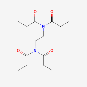 N,N'-(Ethane-1,2-diyl)bis(N-propionylpropionamide) chemical structure (CAS 143540-33-4)