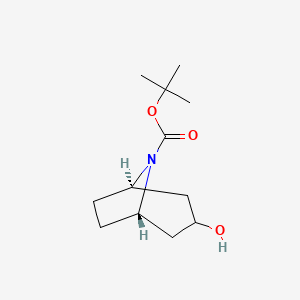 tert-Butyl 3-endo-3-hydroxy-8-azabicyclo[3.2.1]octane-8-carboxylate chemical structure (CAS 143557-91-9)