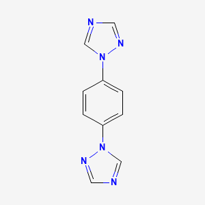 1,4-Di(1H-1,2,4-triazol-1-yl)benzene chemical structure (CAS 1435710-71-6)