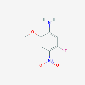 5-Fluoro-2-methoxy-4-nitroaniline chemical structure (CAS 1435806-78-2)