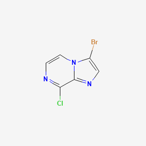 3-Bromo-8-chloroimidazo[1,2-a]pyrazine chemical structure (CAS 143591-61-1)