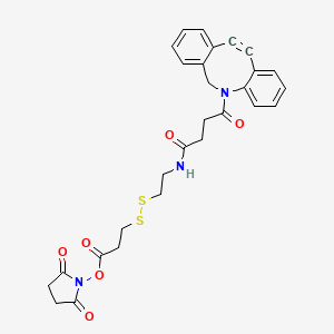 DBCO-CONH-S-S-NHS ester chemical structure (CAS 1435934-53-4)
