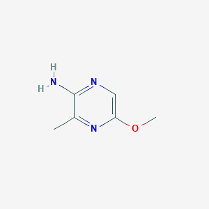 5-Methoxy-3-methylpyrazin-2-amine chemical structure (CAS 1435953-98-2)