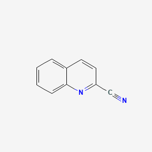 Quinoline-2-carbonitrile chemical structure (CAS 1436-43-7)
