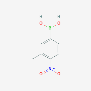 (3-Methyl-4-nitrophenyl)boronic acid chemical structure (CAS 1436619-60-1)