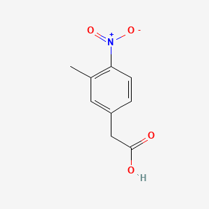 2-(3-Methyl-4-nitrophenyl)acetic acid chemical structure (CAS 143665-37-6)