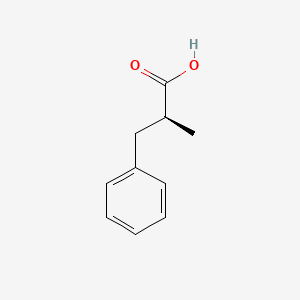 (S)-2-Methyl-3-phenylpropanoic acid chemical structure (CAS 14367-54-5)