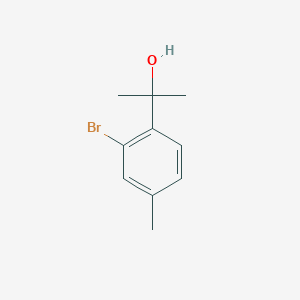 2-(2-Bromo-4-methylphenyl)propan-2-ol chemical structure (CAS 1437051-59-6)