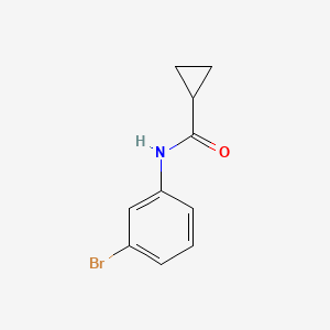 N-(3-Bromophenyl)cyclopropanecarboxamide chemical structure (CAS 14372-07-7)