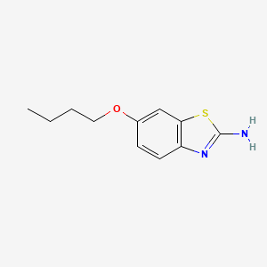 6-Butoxybenzo[d]thiazol-2-amine chemical structure (CAS 14372-65-7)