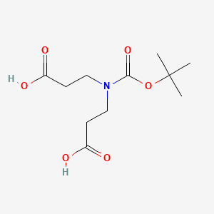 N-Boc-Iminodipropionic acid chemical structure (CAS 143766-89-6)