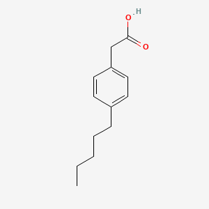 2-(4-Pentylphenyl)acetic acid chemical structure (CAS 14377-21-0)