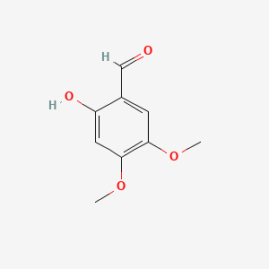 2-Hydroxy-4,5-dimethoxybenzaldehyde chemical structure (CAS 14382-91-3)