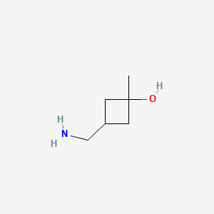 cis-3-(Aminomethyl)-1-methylcyclobutanol chemical structure (CAS 1438241-25-8)