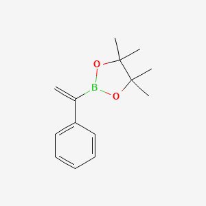 4,4,5,5-Tetramethyl-2-(1-phenylvinyl)-1,3,2-dioxaborolane chemical structure (CAS 143825-84-7)