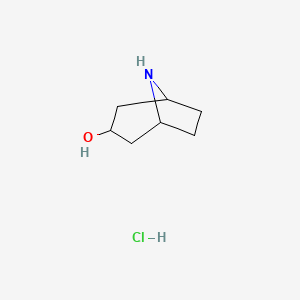 endo-8-Azabicyclo[3.2.1]octan-3-ol hydrochloride chemical structure (CAS 14383-51-8)